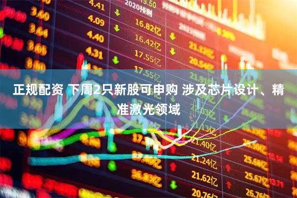 正规配资 下周2只新股可申购 涉及芯片设计、精准激光领域